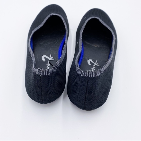 Seven 7 Katelyn Black Flats Sz 8 Balletcore - Picture 3 of 6